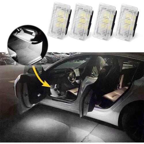LED Car Light Ultra-Bright For Tesla Model 3 S X Auto Decoration Atmosphere Lamp Interior Auto Interior Ambient Light White