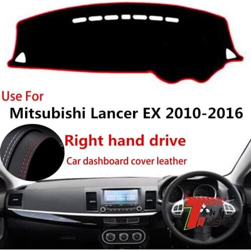 TAIJS Factory Sport Casual Leather Car Dashboard Cover For Mitsubishi Lancer EX 2010 2011 2012 13 14 15 2016 Right hand drive