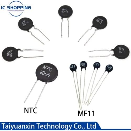 Thermal Resistor NTC 1D 1.3D 1.5D 3D 5D 10D 12D 15D 16D 2.5D 20D 22D 33D 47D 5D 50D 8D 5 7 9 11 13 15 20 25 MF11 101 102 103 202