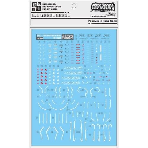 D.L high quality Decal water paste For Bandai MG BF 1/100 Fenice Wing Gundam DL199