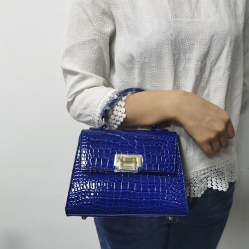 Luxury Lady Crocodile Bag 2021 New Elegant Good Quality Women Handbag with Long Adjustable Shoulder Strap