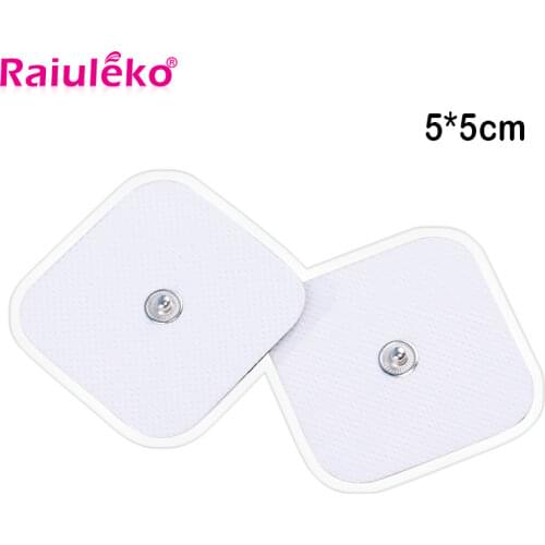10/20pcs Replacement Electrode Pads 4*4/5*5cm Tens Electrodes for Muscle Stimulator Tens Machine Pads Support Massager Patch