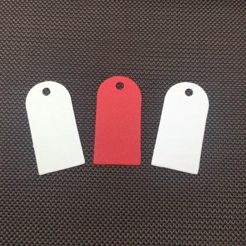 100Pcs 4x2cm Blank DIY Kraft Paperboard Tag Label For Jewelry Box Party Cookies Bag Charms Gift Price Hang Greeting Card Tags