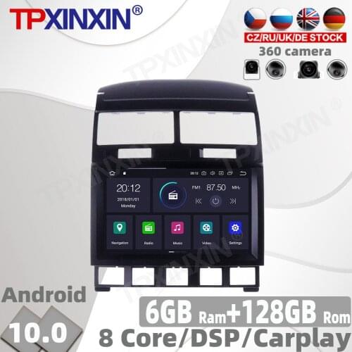 128G Android 10 For Volkswagen Touareg GP 2002 - 2010 Car radio Multimedia Video Player Navigation GPS Accessories Auto 2din DVD
