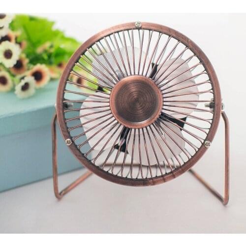 360 Degree Rotation USB Fan For Computer Laptop PC Portable Summer Cooling Desktop Micro Fan Vintage Style