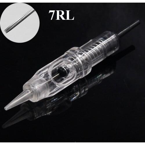 Newst 7RL Sterilizrd Agulhas Easy Click Permanent Makeup Needles for Tattoo Cartridge Needle Rotary Eyebrow Machine