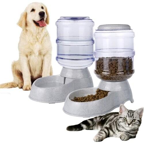 3.5L Automatic Water Drinking Bowl Fountain For Dogs Cats Pet Food Feeder Large Capacity Water Bottle Dispenser Waterer For Dogs
