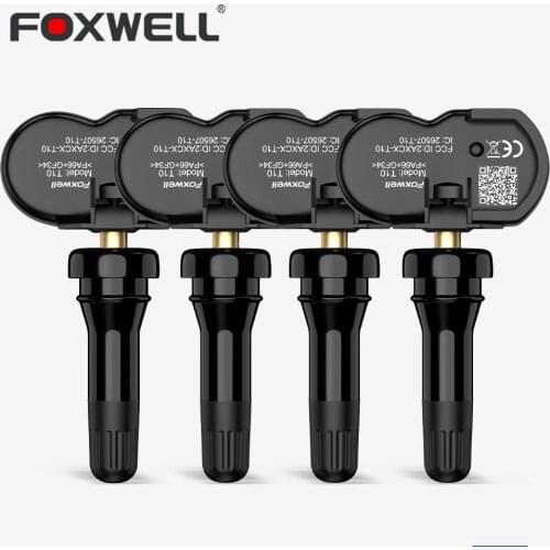 Foxwell T10 Car TPMS Sensors Activated Program Clone-able Tire Pressure Monitor Test Universal OEM Sensor 98% Coverage