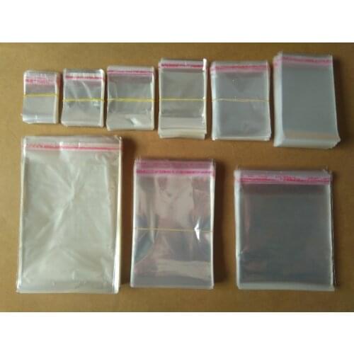 Free shipping 100pcs/lot4x6cm/5x7cm/6x8cm/7x9cm/5x10cm/6x10cm/7x12cm/6x12cm/8x12cm Self Adhesive Seal OPP Storage Package bag