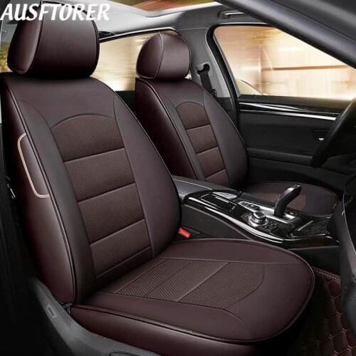 AUSFTORER Cover Car for Infiniti G35 G37 Couple G25 Automobiles Seat Covers Cowhide & PVC Leather Seats Protectors Accessories