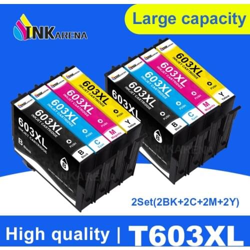 INKARENA 603xl T603 E603 603 XL Replace Epson Ink Cartridge for Epson Printer XP2100 XP2105 XP3100 WF-2830 XP4100 XP4105 WF-2835