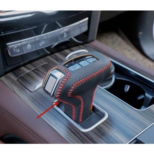 For Haval H9 2017-2020 Leather Gear lever handle set Anti-scratch protection Car styling