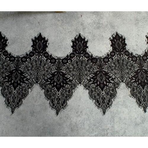 3 meters long and 28cm wide, wavy edge thickened eyelashes lace DIY underwear vest veil clothing fabric