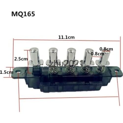 MQ165 3-Interlock 1-Reset 1-Latching 5 Keys Switch 250VAC 4A for Kitchen Hood