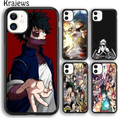 Krajews Anime My Hero Academia soft Phone Case Cover For iPhone 5s SE 2020 6s 7 8 plus X XS XR 11 12 mini pro max coque Shell