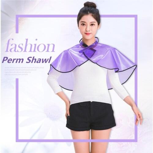 1pcs Professional Hairdressing Shawls PVC Clear Waterproof Hair Treatments Bib Styling Salon Hairdresser Shampoo Cape Wraps
