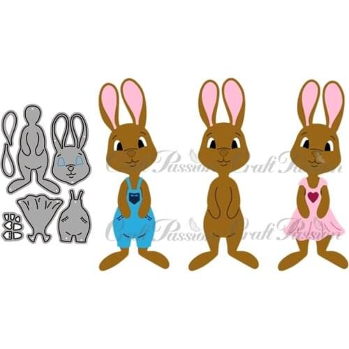 Animal Rabbit New 2021 Metal Cutting Dies for Scrapbooking Mold Cut Stencil Handmade DIY Card Make Mould Model Craft Decoration