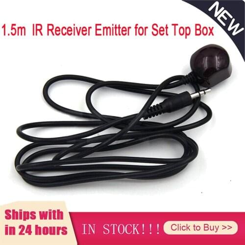 New 1.5m Infrared Remote Control Receiving Line Set-Top Box External Multi-Function IR RemoteControl Black Extension Cable 3.5mm