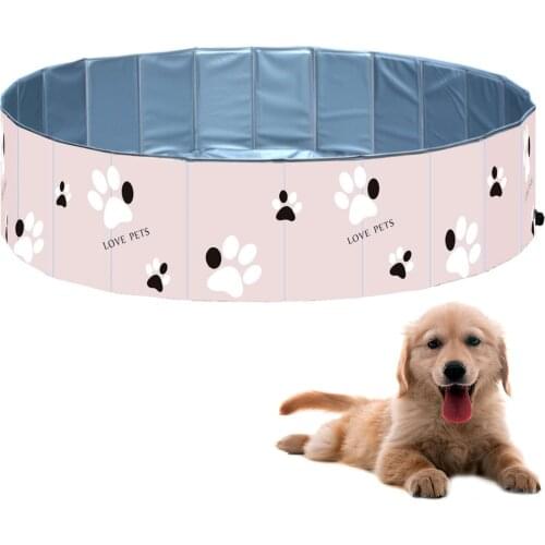 New Dog Swimming Pool Puppy PVC Foldable Pet Pool Bath Swimming Tub Bathtub Pet Collapsible Bathing Pool For Dogs Cats Kids