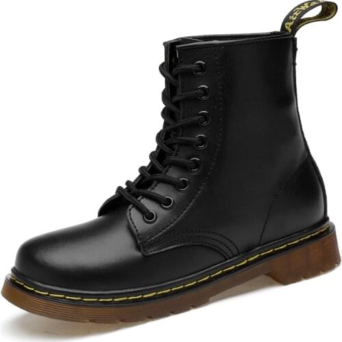 Couple Tooling Women Sneakers Winter Boots Thicken Non-slip Leather Shoes Woman Boots Women Botas Mujer Boots Zapatos Mujer