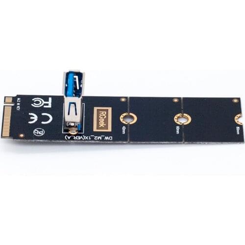NGFF M.2 Slot To USB3.0 PCI-E Riser Card M2 Slot Extender Adapter For BTC/ETH Mining