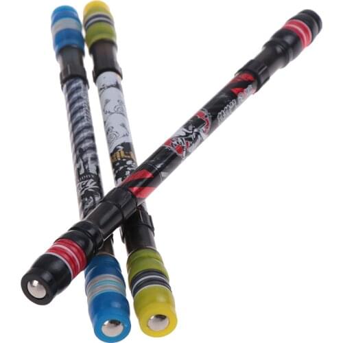 1Pc Ball Point Penspinning Non Slip Coated Spinning Pen Learning Office Supplies