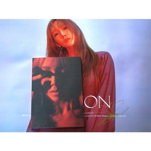 Hand Signed SNSD Taeyeon autographed 2nd SOLO album Purpose CD+signed photo Deluxe Edition