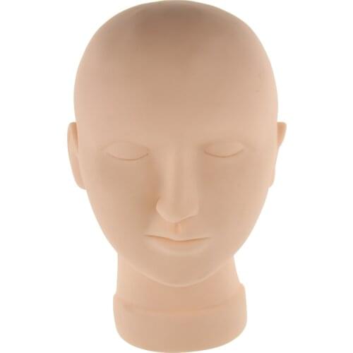 Silicone Exercise Head With Makeup Training Cosmetology And Massage