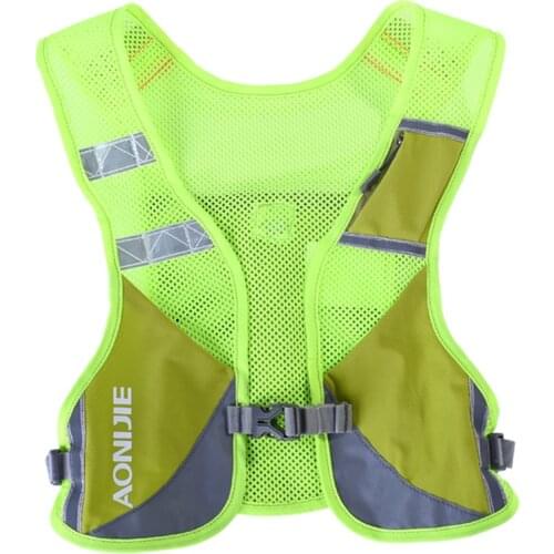 AONIJIE 2021 E884 Reflective Hydration Pack Backpack Rucksack Bag Vest Harness Water Bottle Hiking Camping Running Marathon Race