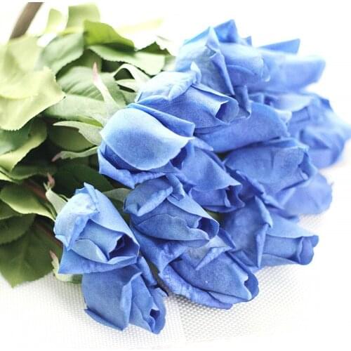 20pcs/lot Fresh Rose Artificial Flowers Real Touch Rose Bouquet Flowers for Home Wedding Party Birthday Decoration