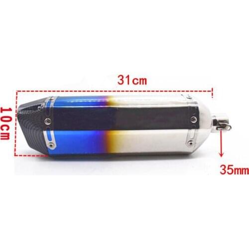 Universal 35MM Motorcycle Exhaust Pipe Muffler With DB Killer Escape Moto