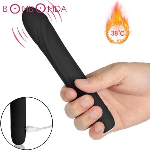 10 Speed Heating Dildo Vibrator For Woman Clitoris Stimulator G-spot Magic Wand Vibrators Adult Sex Product Sex Toys Masturbator