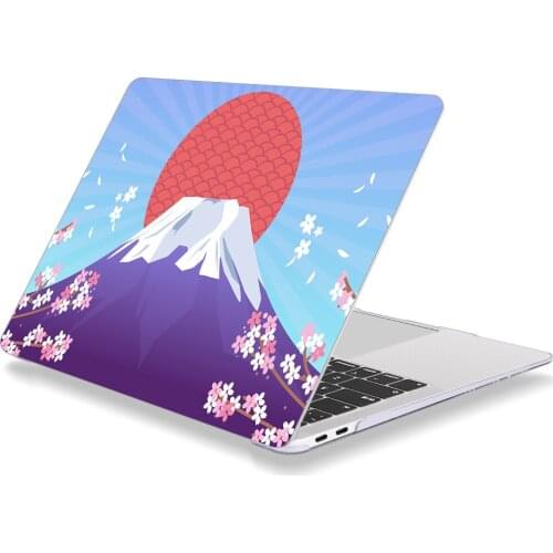 Japan Fujiyama Sakura Pattern Laptop Case For Apple MacBook Retina Air 12 13.3 New Pro 15.4 16 inch Cover shell