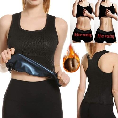 Women Milk Fiber Sweat Sauna Vest Healthy Air Layer Slimming Workout Weight Loss Sport Tank Top Fat Burning Shaper Waist Trainer