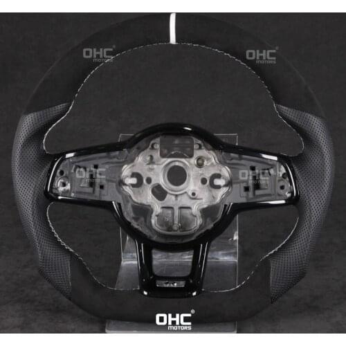 100% Real Carbon Fiber Steering Wheel Fit for Volkswagen GTI