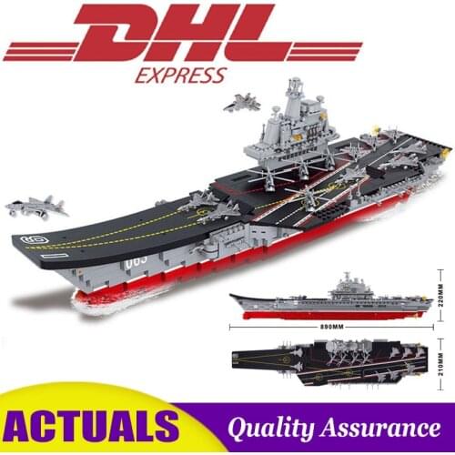 1875Pcs Grand Aircraft Carrier Compatible 1ed high-tech Building Blocks Fighter Ship Airplane Model Eductional Toy Display Gift