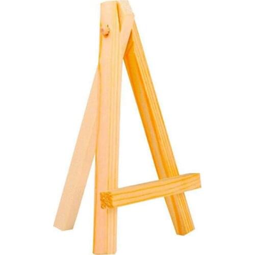 3 by 5 Inch Tiny Wood Easels Set for Paintings Craft Small Acrylics Oil Projects, Pack of 12