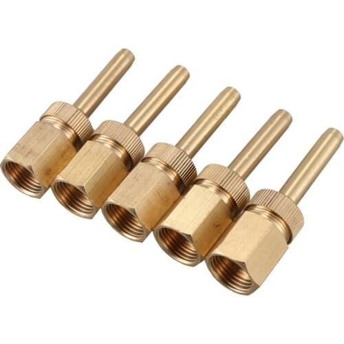5Pcs 1/2 inch DN15 Brass Fountain Nozzle Adjustable Valve Control Jet Straight Fountain Nozzles Landscape Garden Fountain Garden