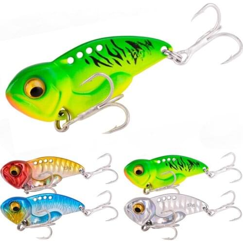 6pc Metal Vib Blade Fishing Lure 5/7/10/12/14g 3D Eyes Sinking Vibration Baits Artificial Vibe for Bass Pike Perch Fishing Lures