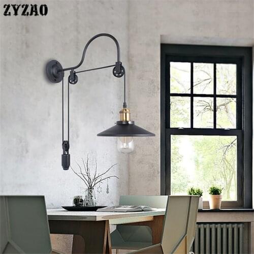 American Industrial Wind Style Wall Lamp Loft Retro Vintage Iron Art Wall Lights Bar Cafe Restaurant Dining Room Bedroom Lights