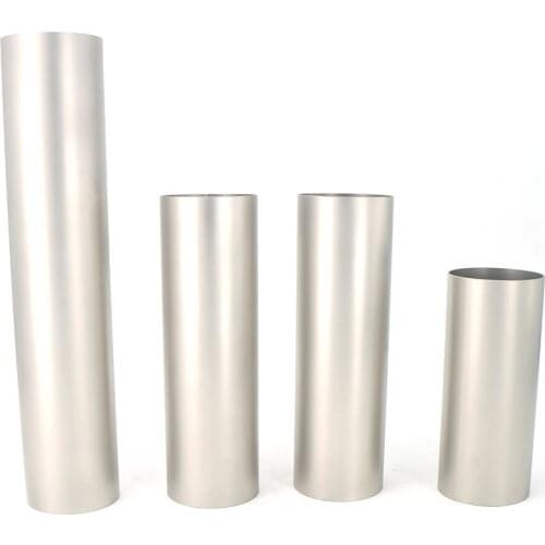 Car Exhaust pipe 51mm 63mm 76mm titanium alloy exhaust pipe silencer tail pipe titanium alloy welding material