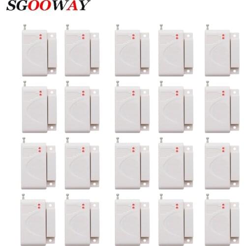Sgooway 433MHz Wireless Window Door Magnet Sensor Detector For Home Wireless Alarm System wifi alarm gsm