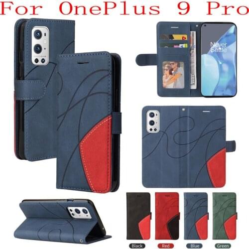 Sunjolly Case for OnePlus 9 Pro Wallet Stand Flip PU Leather Phone Case Cover coque capa OnePlus 9 Pro Case OnePlus 9 Pro Cover
