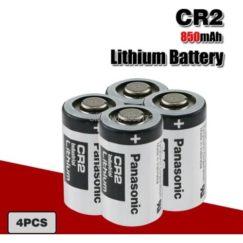 4PCS Panasonic CR2 Digital Camera Photographic Device LED Flashlight Battery DLCR2 ELCR2 3V Lithium Battery Made in Japan