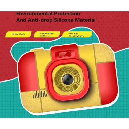 Childrens Camera Built-in Game Educational Toys For Kids Mini Cartoon Digital Camera 2.4 Inch HD Screen With 8G 32G Memory Card