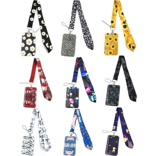 Cartoon animation Art Cartoon Anime Fashion Lanyards Bus ID Name Work Cards Holder Accessories Decorations Kids Gift