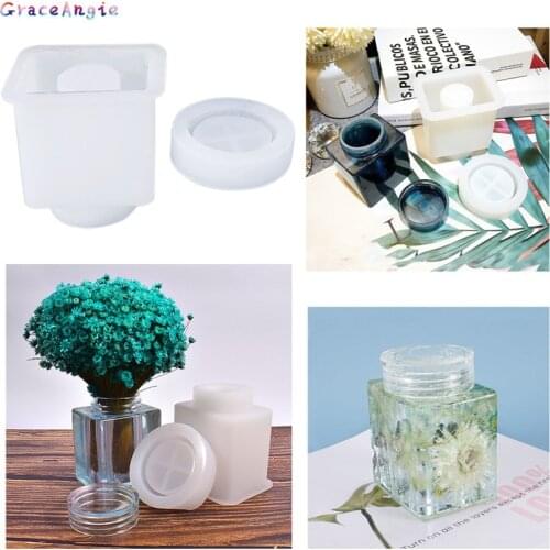 Pen holder Crystal Silicone Casting Molds Sets Flower Epoxy Resin Molds For DIY Jewelry Making Findings Supplies Kits Gift Box