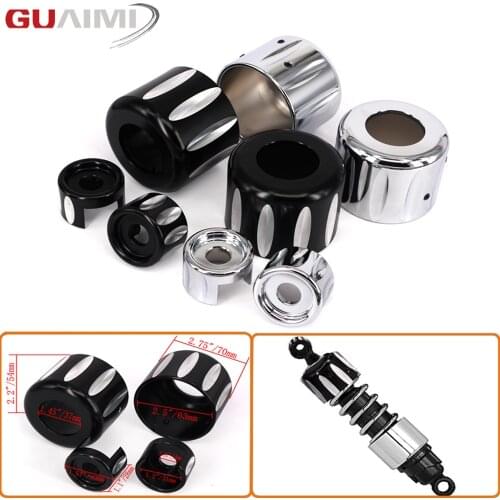 For Harley Sportster XL883 XL1200 XL 883 1200 48 2004-2015 Rear Shock Lower & Shock Top Mount Bolt Covers