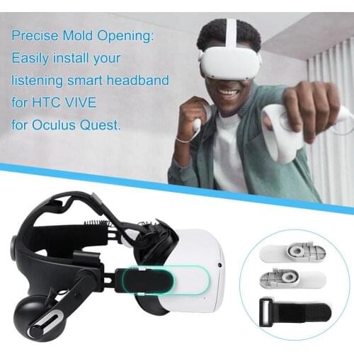 For Oculus Quest 2 Headset Adapter VIVE Smart Headband Connector Audio Adapter Kit Headband For VIVE Smart Connector