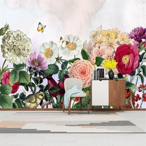 Custom Rose Photo Wall Hand Painted 3d Flower Wallpaper for Bedroom Walls Wallpapers for Boys and Girls Living Room Restaurant